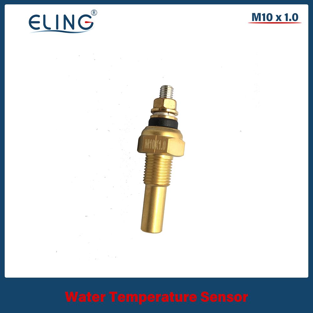 KUS Universal 52mm Water Temp Gauge 40-120℃ 25-120℃ 12V 24V for Auto Boat Red Yellow Light Temperature Sensor M10 M14 M16 M18