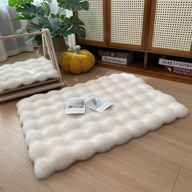 

Winter Warm Bubble Fleece Pet Sleeping Pad, Long Plush Thickened Soft and Comfortable Cat and Dog Rest Pad, 50x70cm Large Size 50x70cm