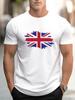 Union Jack British Flag T-Shirt UK England Mens Cotton Short Sleeve Tee Top