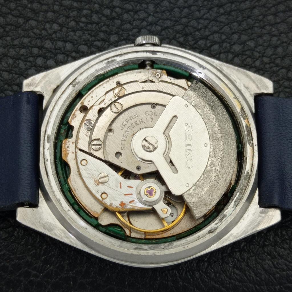 SEIKO 5 AUTOMATIC 6309A JAPAN MENS VINTAGE ARABIC BLUE DIAL WATCH a701663-5 R206c-a701663