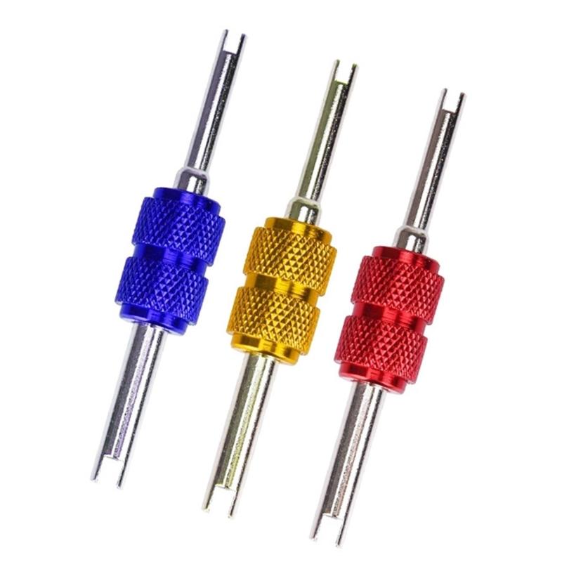 Tyre for Valve Remover Removal Tool for Key Car Bike 2 Sizes Double Hea