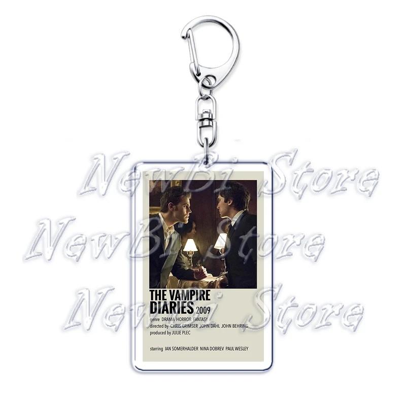 The Vampire Diaries Twilight Keychain for Accessories Damon Stefan Salvatore Elena Bella Swan Edward Cullen Key Chain Keyring