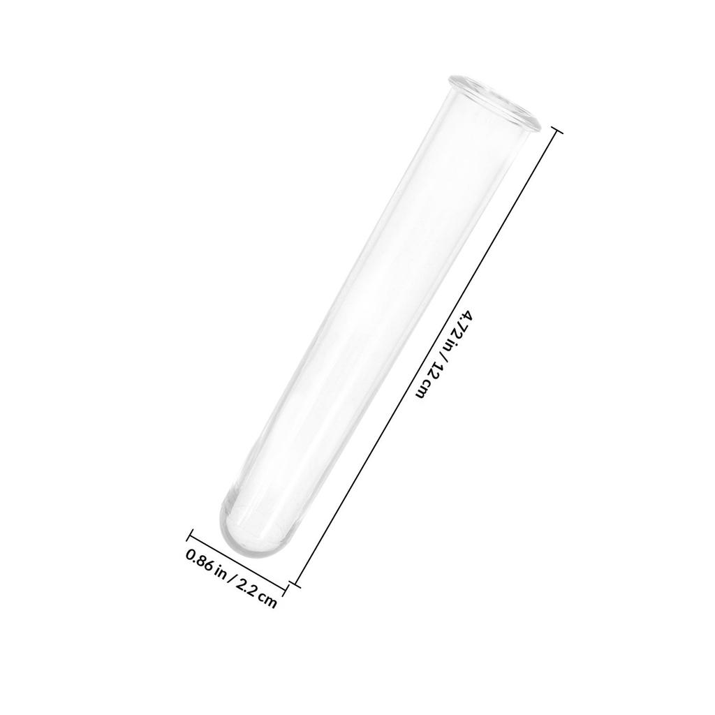 6 Pcs Flower Tubes Transparent Plastic Hydroponic Plant Station Creative Test Vase Desktop Decoration