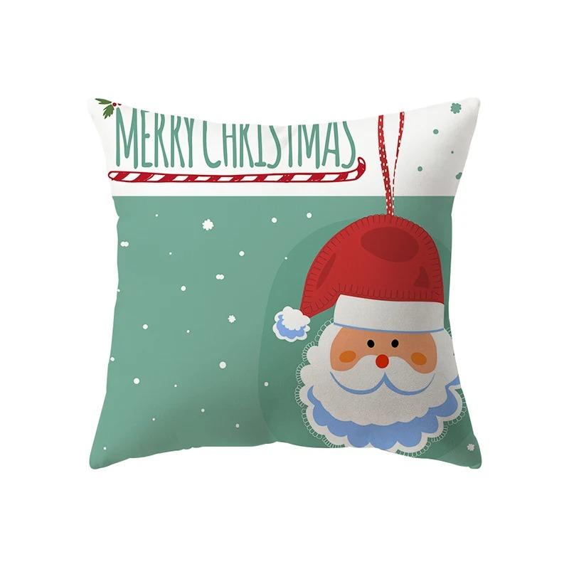 Christmas Themed Pillowcases Car Accessories Office Santa Claus Living Room Sofa Home Pillowcases
