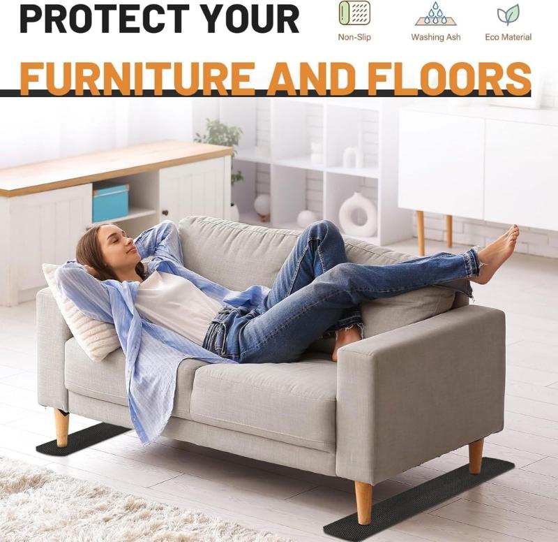 Multipurpose Antislip Pad for Sofa Chair Recliner Easy Installation Without Tool Durability Rubber Without Mark