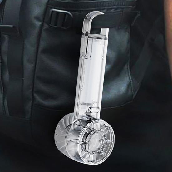 Yousheng Transparent Handheld Fan 3 Speed Adjustable USB Rechargeable Summer Cooling Fan Portable Travel Outdoor Mini Personal Fan