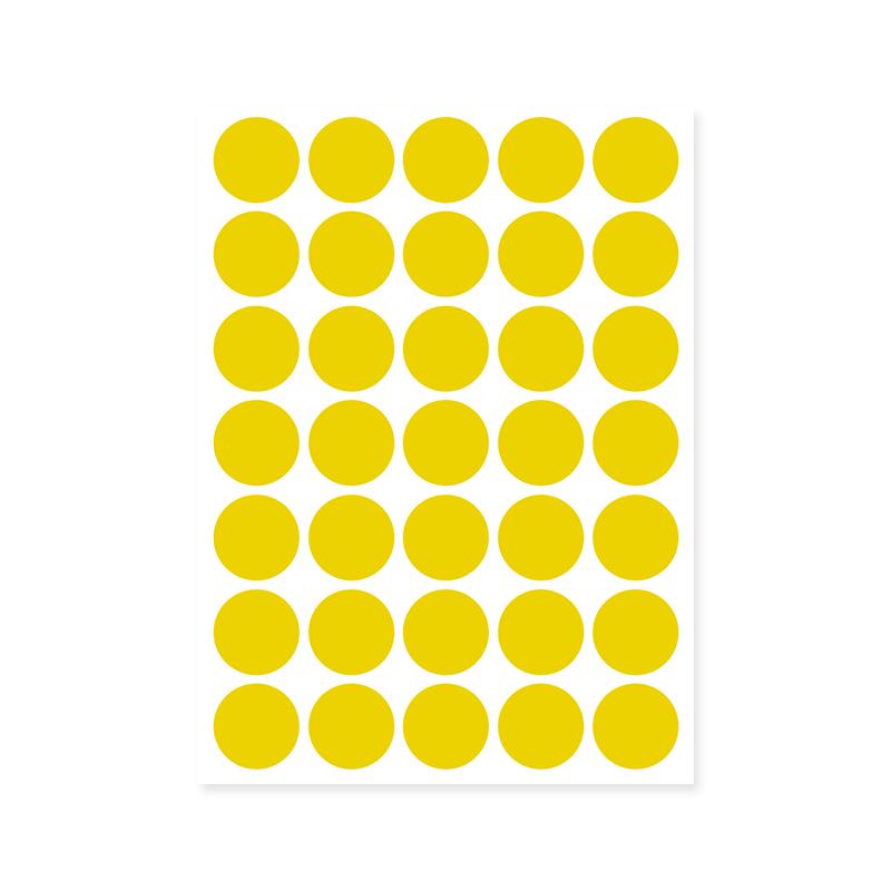 Colorful A5 Dot Stickers: Blank Round Adhesive Labels for Handwriting, Classification, and Sealing