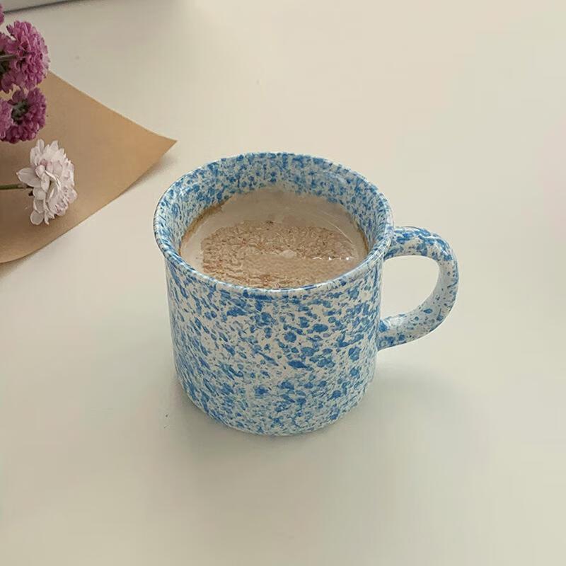Korean Style Ceramic Splash Ink Mug
