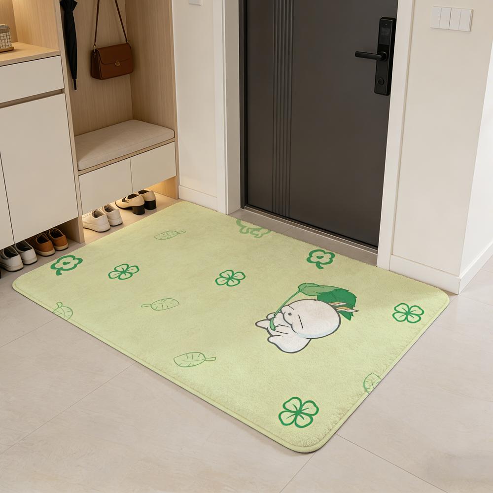 Anime M-MashiMaro Floor Mat Flannel Door Mat Non-Slip Absorbent Washable Indoor Home Rug