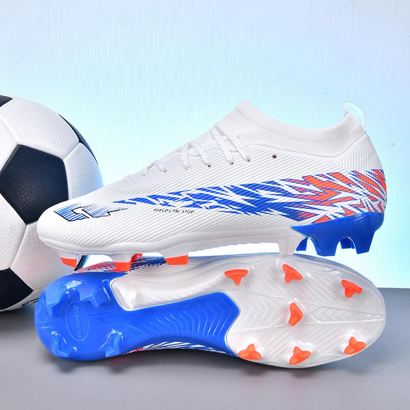 Nuove Scarpe da Calcio da Uomo Alta Qualità Caviglia Alta Antiscivolo Outdoor Ultraleggere Indoor Scarpe da Calcio Scarpe Sportive Futsal Antiscivolo
