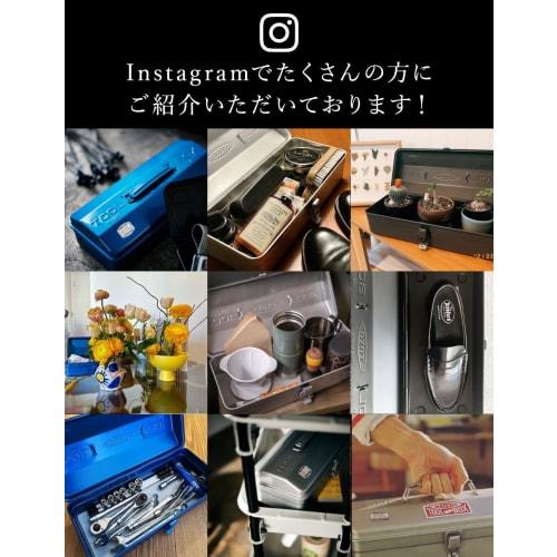 Toyo Steel (TOYO) Y-280 Steel Tool Box, Black (Approx. 30cm Wide x 16cm Deep x 12cm High), Made in Japan, Tool Box, Storage Box