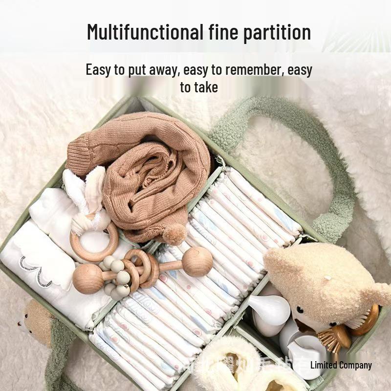 Portable Baby Diaper Organizer and Changing Table Rack
