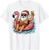 Weihnachten im Juli Nikolaus Flamingo Sommer Weihnachten Jungen unisex T-Shirt Herren Damen T-Shirts Top