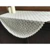 Vivienne Round Cotton Tulle Series Lace Embroidered Table Runner Table Center WK1401N1 (Vivienne) [90cm Tablecloth, Ivory]