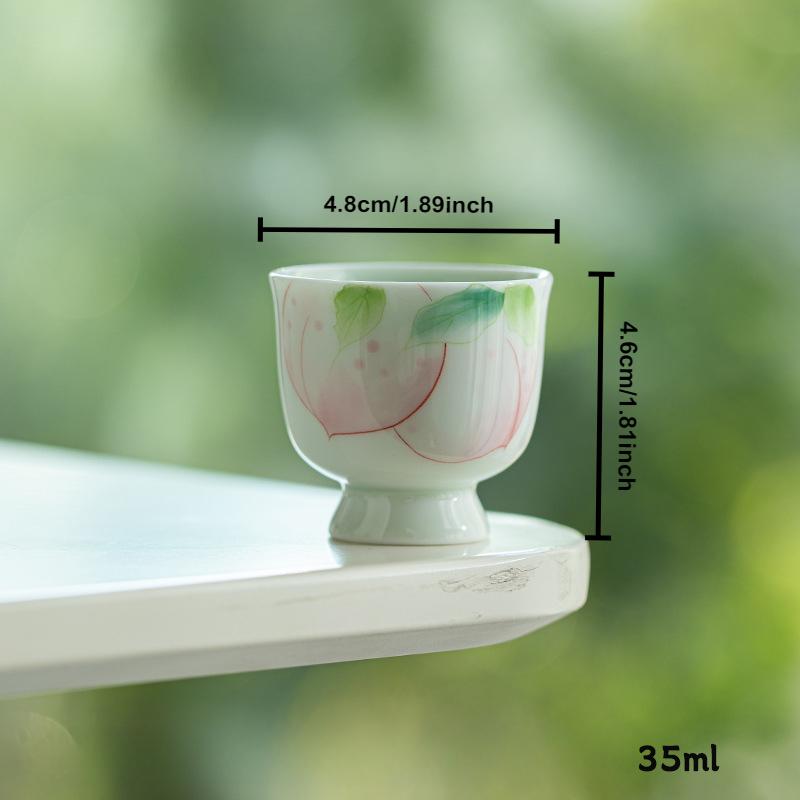 Hand-painted Tea Cup Japanese Ceramic Teacup Master Cup Small Tasting Personal Tea Mug Chinese Gongfu Kung Fu Household Teaware