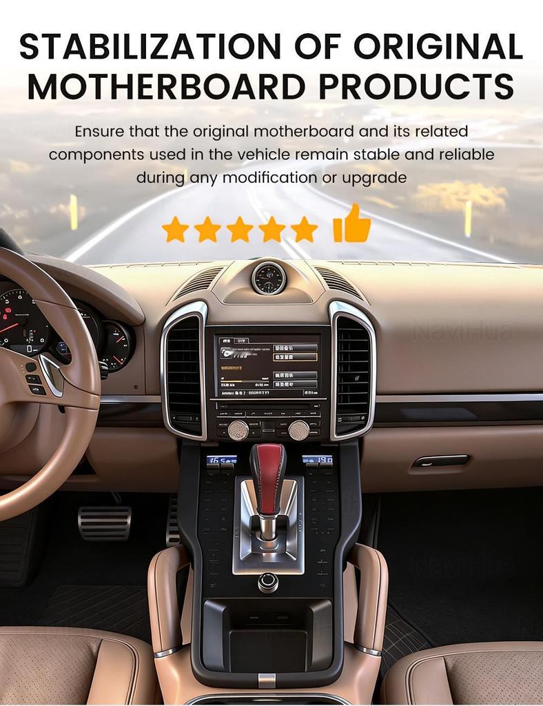 Upgraded LCD Touch Screen Control Panel for Porsche Cayenne (2010-2016 Models)