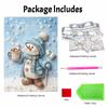 Weihnachtsmann Schneemann Perlenmalerei Set Handgemachtes DIY Heimdekoration Malerei. Winter Kakao Kunst Basteln. Wanddekoration mit Perlen