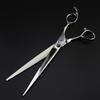 8.0" Jewel Pet Grooming Scissors Set: Straight Shears & Comb (3-piece)