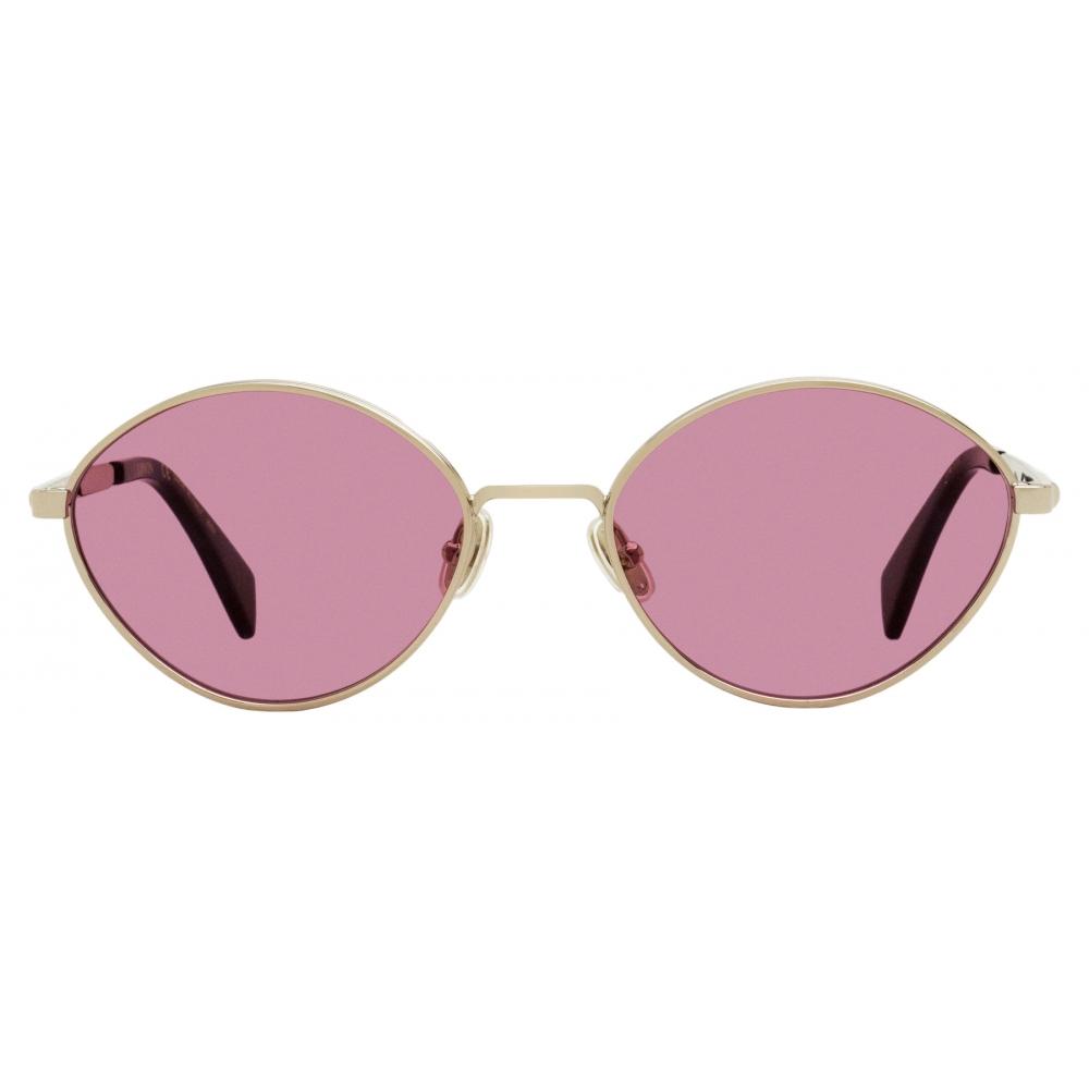 LANVIN オハルフレムサンクラス LNV116S 724 Buy Lanvin Women S Oval Sunglasses LNV116S 724 Gold Blue