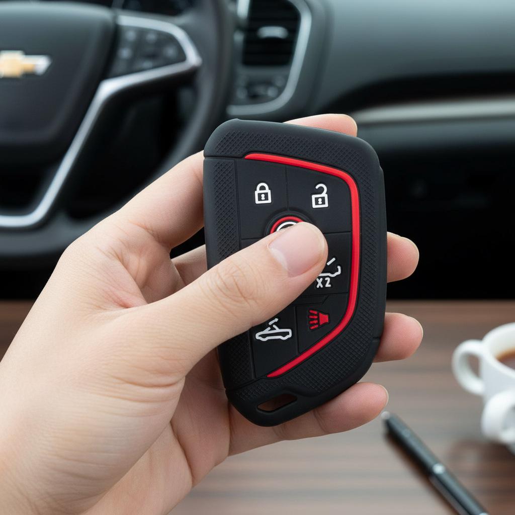 Silicone Key Cover for Chevrolet Cruze, Malibu, Corvette ZR1, Z06