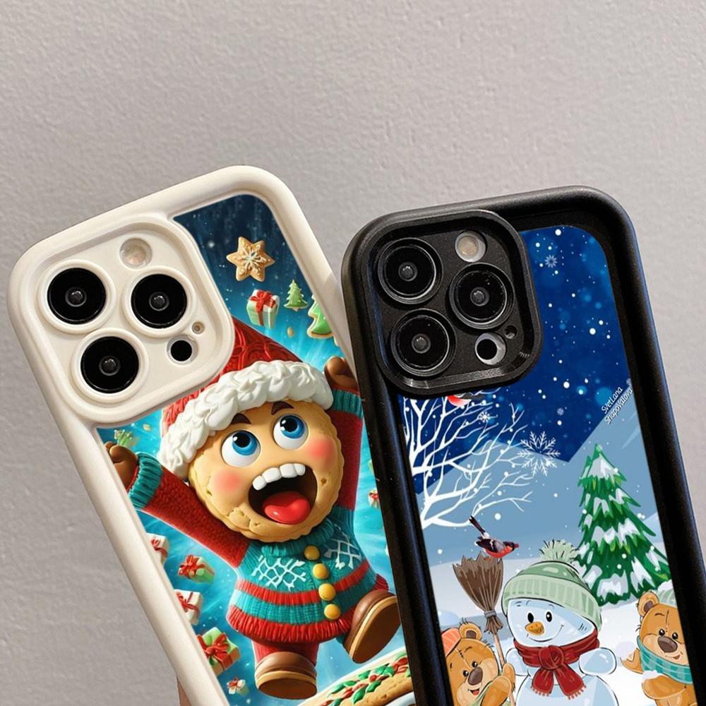 Ae108 Happy New Year Merry Christmas Phone Cases for Xiaomi 14T 12 11 Lite 5G NE Redmi 13C 14C 9a A3 Note 12 Pro 11s Angel Eye Ladder Protective Cover