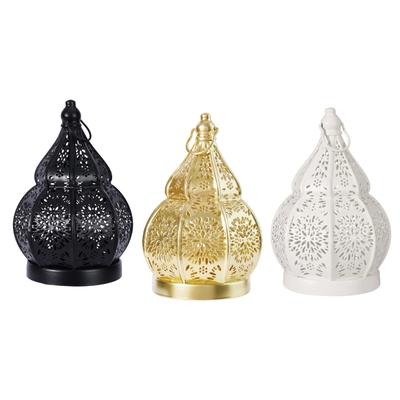 Iron Art Gourd Hollow Candlestick Projection Home Decoration Ornament Garden Courtyard Decoration Accessories