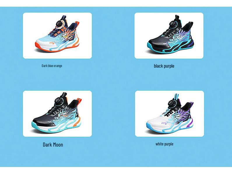 2024 Buty do koszykówki Chłopcy Rok Smoka - Oddychająca siateczka dla dzieci