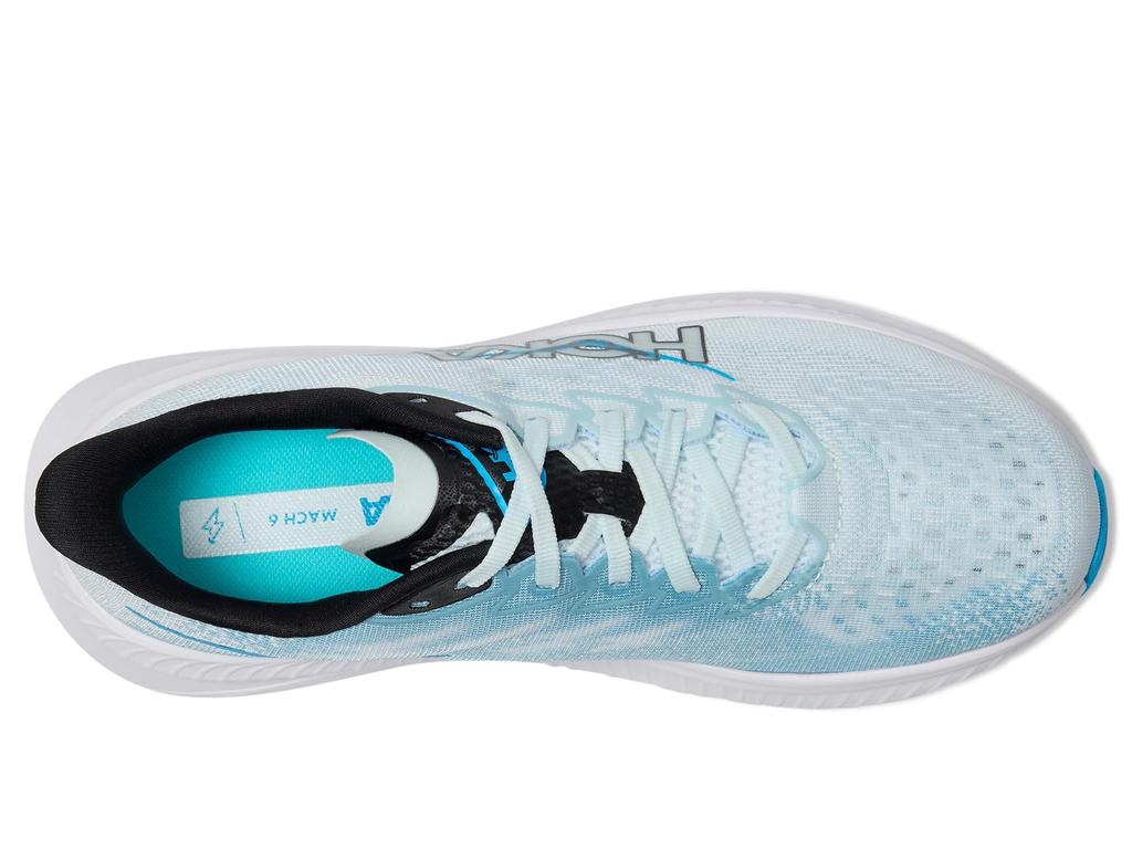 HOKA Mach 6 Wide Track Size Pale Blue Women's & Field/Running Shoes, 23.0,