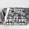Anime My Hero Academia Shigaraki Collage Blankets Fleece Printed Portable Soft Throw Blankets for Bed Car Plush Thin Quilt