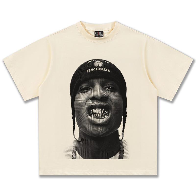 

Asap Rockys Graphic TShirt Unisex Oversized Hip Hop Casual Cotton Short Sleeve Streetwear Fashion Top for Unisex Women Daily Wear 4XL