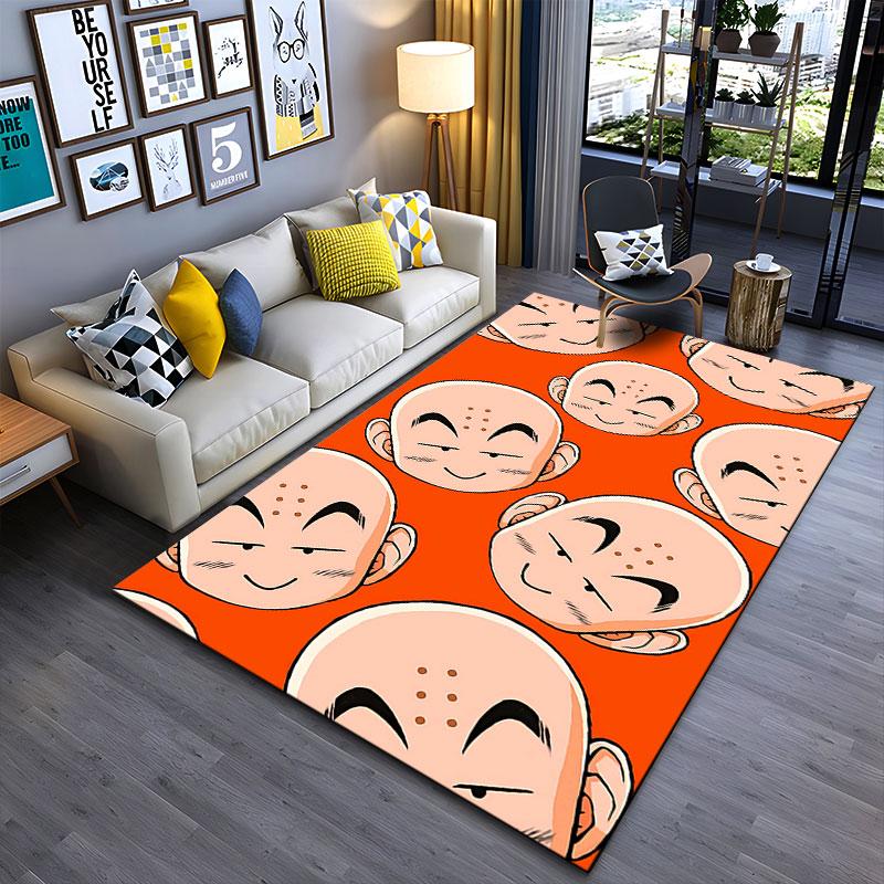 Cartoon Faces Pattern Carpet suitable as a non-slip mat for the living room or bedroom sofa