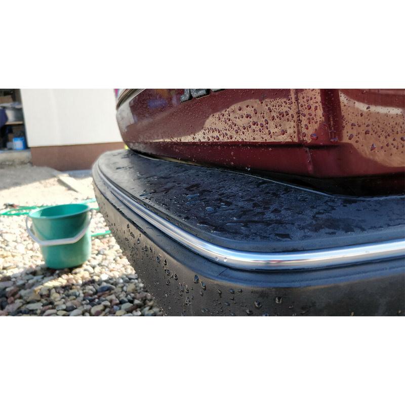 290x12cm Silver PVC Car Bumper Stripe Trim Fit for VW Golf Jetta MK2 MK1 Passat Santana B2 165853961H