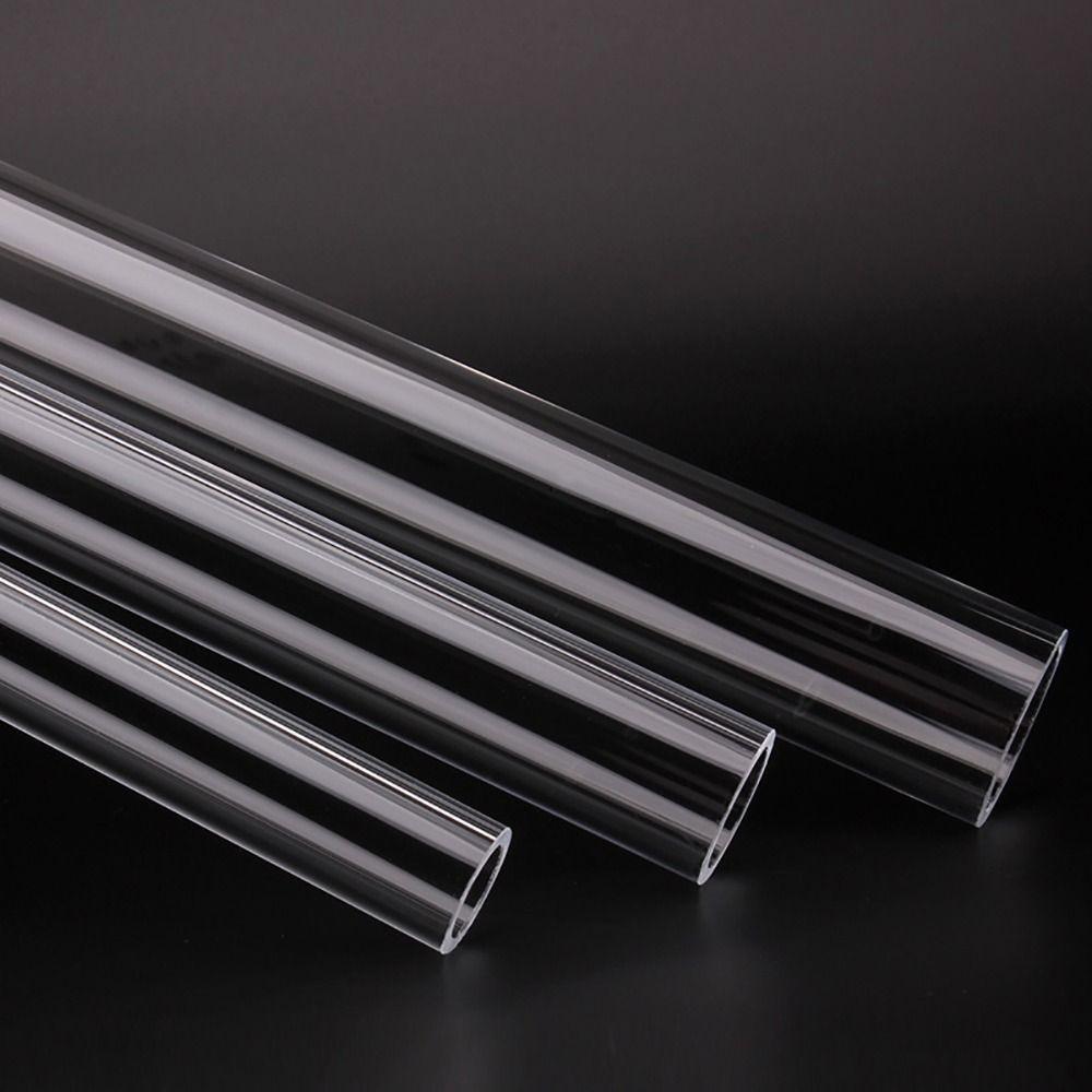 1Pcs 20/50cm Acrylic Tube Clear Transparent Pipe Fittings Durable Fish Tank Pipe Aquarium Supplies