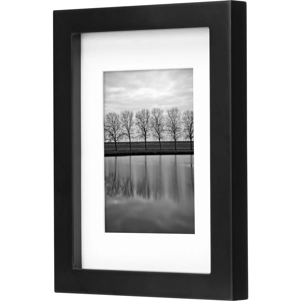 5x7 Picture Frame Set of 2 Tabletop or Wall Display Durable Wood Photo Frames Glass Included