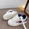 College style niche bread shoes women's summer new versatile thick-soled round head lace-up board shoes