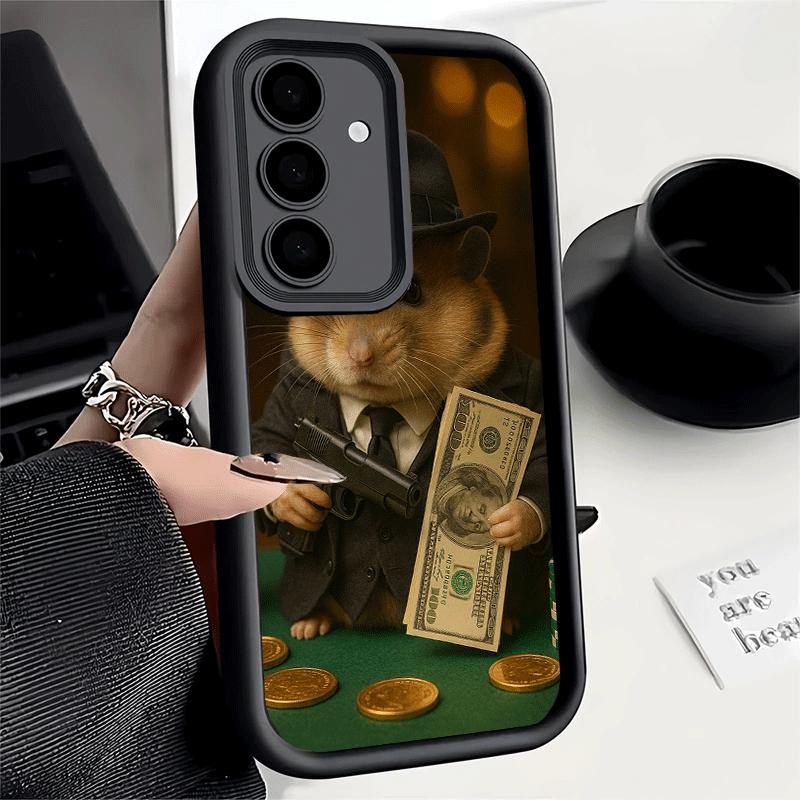 

Phone Case for Samsung Galaxy S26 S25 Ultra S24 FE Funny Cute Pet Hamster Shell S23 Plus S22 + S21 S20 5G Soft Silicone Funda Samsung S25 Ultra