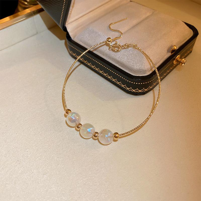 2022 New Full of Rhinestones Shiny Copper Colour Bracelet For Women Personality Fashion Bracelet Wedding Zircon Birthday Gifts