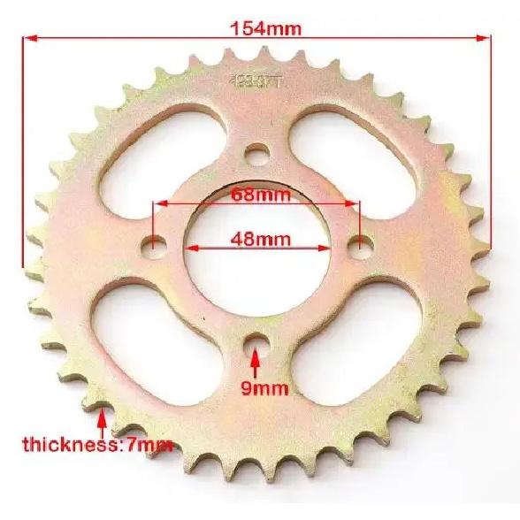 420 96/100/104/108/110/132/140Links Motorcycle Drive Chain Link For 50 70cc 90cc 110cc 125cc 140cc 150cc Pit Dirt Quad ATV Bike