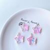 Five-Pointed Star Resin Pendants Tags for DIY Jewelry Making Keychain Crafts