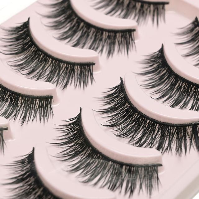 Lactacia - Set of 5 Pairs: Volume Crisscross False Eyelashes