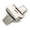 CASSIS D-Buckle PBF D-BUCKLE Mirror Finish 22mm Silver with Replacement Tool CASSM022