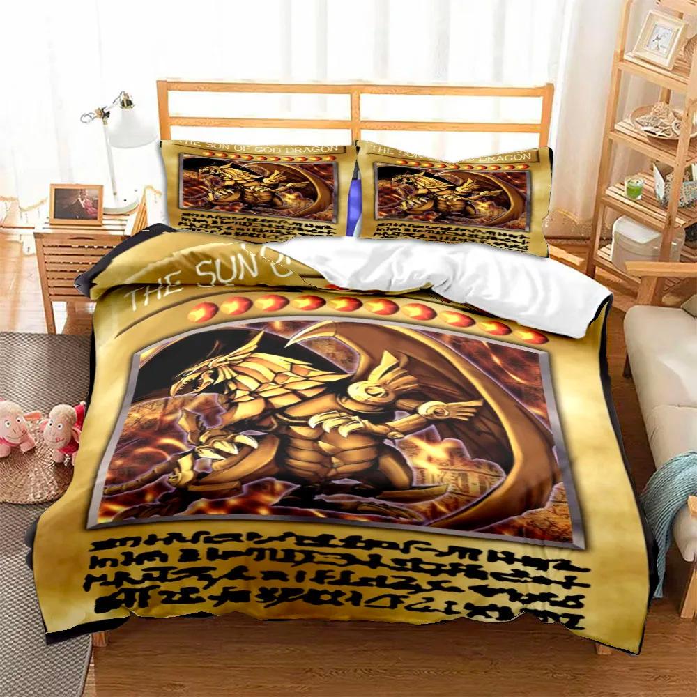 Animation Game King Card Duvet Set Cartoon Printing Bedding Set Three-Piece Set