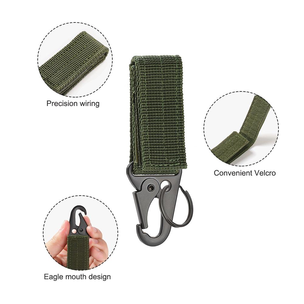 

Наружный карабин брелок подвесная лямка пряжка крючок ( зеленый)