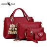 Stilvolle und lässige Schultertasche mit Bärenmuster für Mutter und Kind, Umhängetasche für Pendler, Handtasche für Damen mit großem Fassungsvermögen