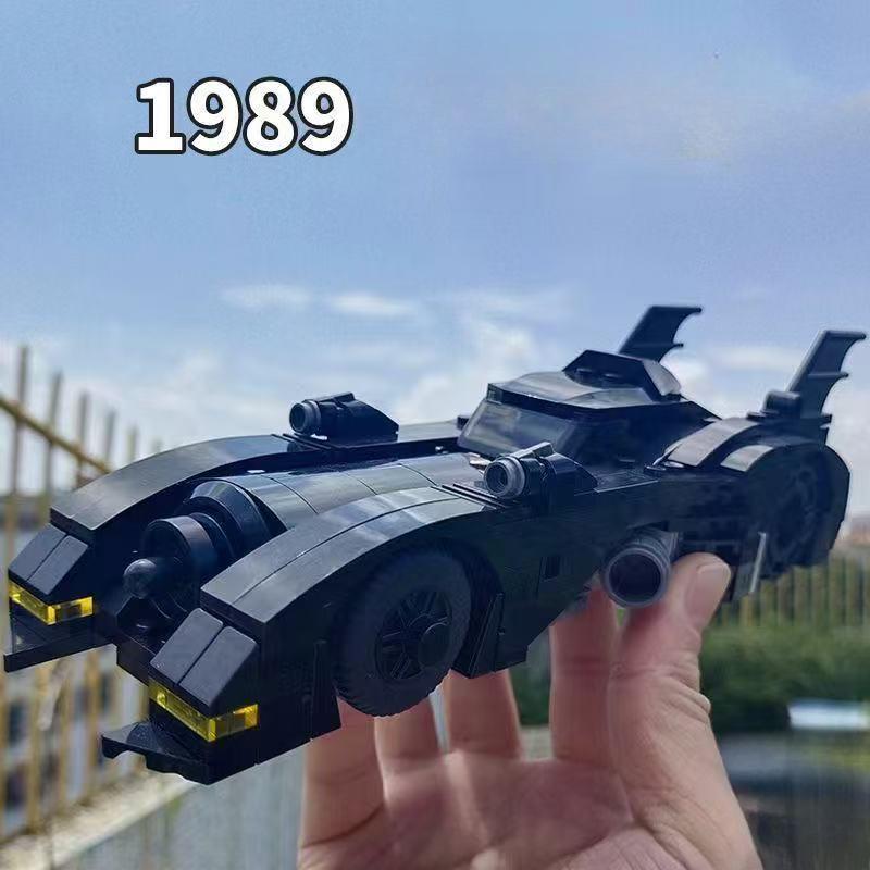 Superhero Night Knight 1989 Batmobile Supercar Model Building Blocks BatCar Model DIY Motorcycle Chariot Toys For Boys Gifts