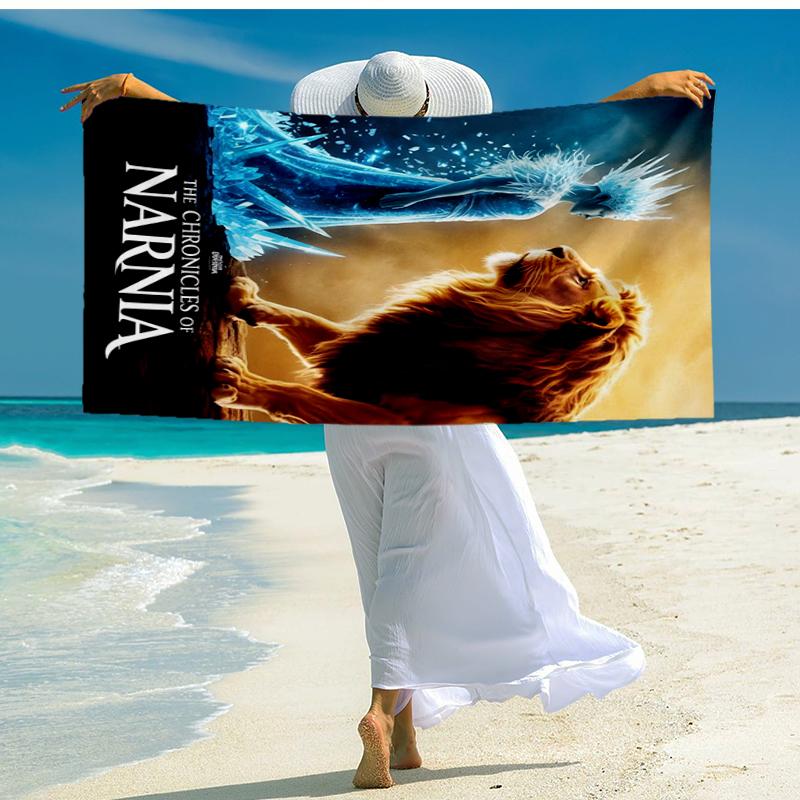 Ultra-Soft Beach Towel with The Chronicles of Narnia Theme,Ideal for Pool - Camping, Diving - Perfect Travel Essential, Vibrant Beach Towel.