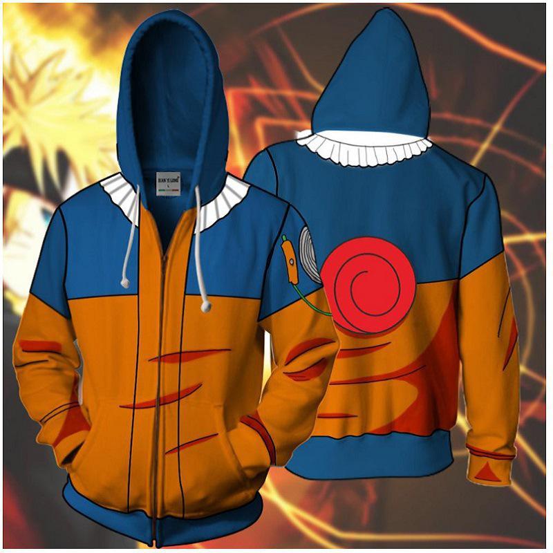 Naruto 3D-Druck Hoodie für Paare - Frühling/Herbst Stil Sportbekleidung