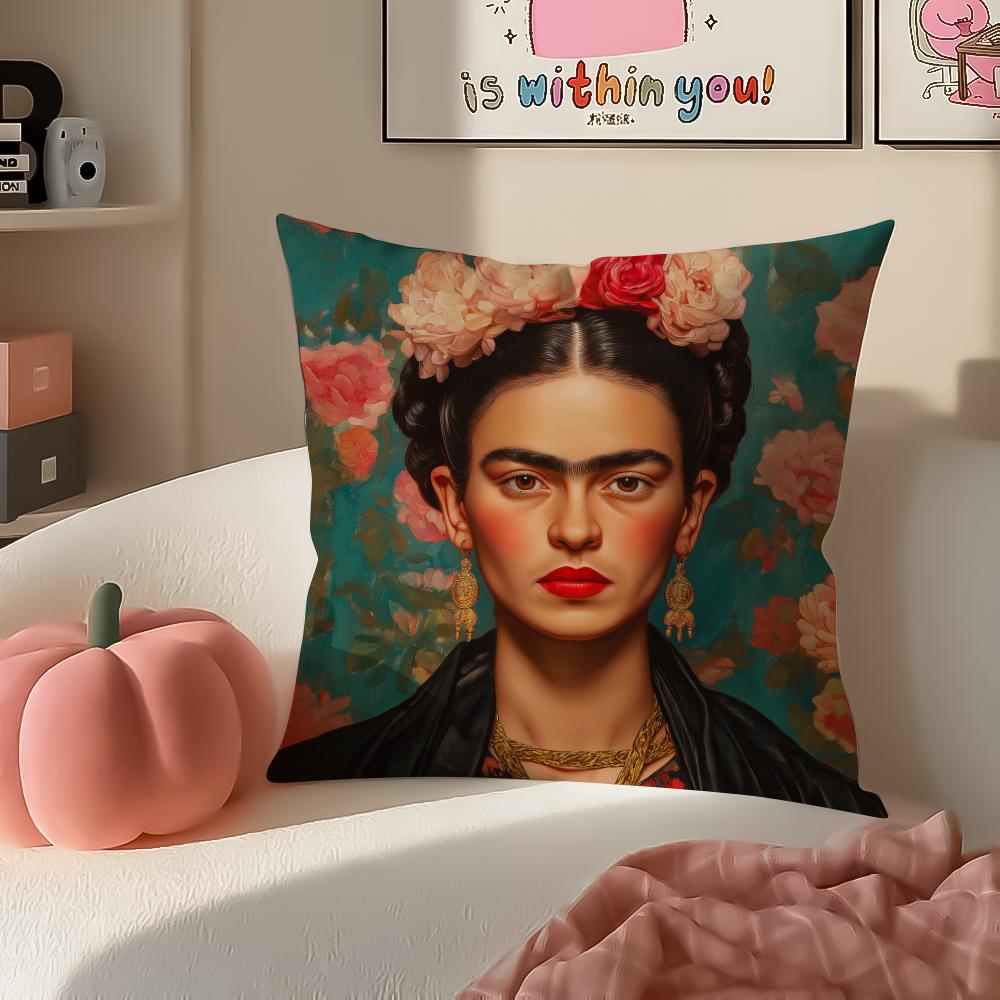 

Artistic Painter FFrida KKahlo Cushion Cover Pillowcase Short Plush Invisible zipper Room Sofa Cushion Cover 30X30cm