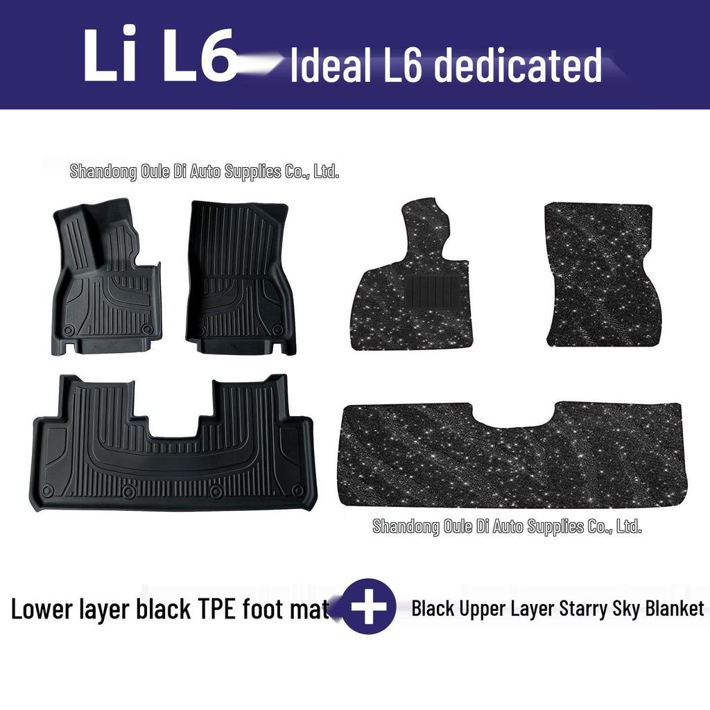 Ideal L6 TPE Floor Mats: Eco-friendly Odorless Car Interior Protection