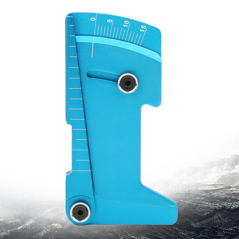 Ruler Shunting Tool for 18 110 RC Car Model Aluminum Alloy Adjustable Gauge ToolBlue